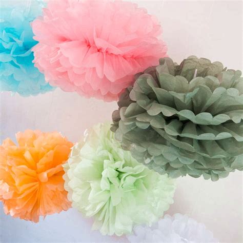 paper pom decorations|decorative tissue paper pom poms.